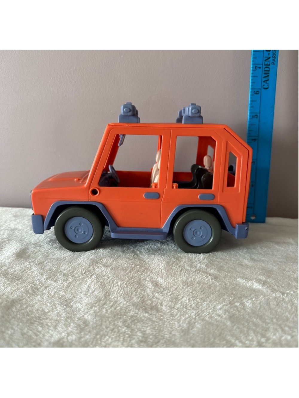 Bluey Orange Heeler Family Car Toy Vehicle 6” w/ Roof Rack - No Figures